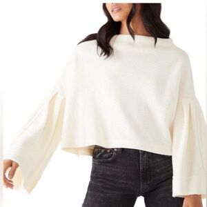 We The Free Off-Shoulder Cream Sweater
